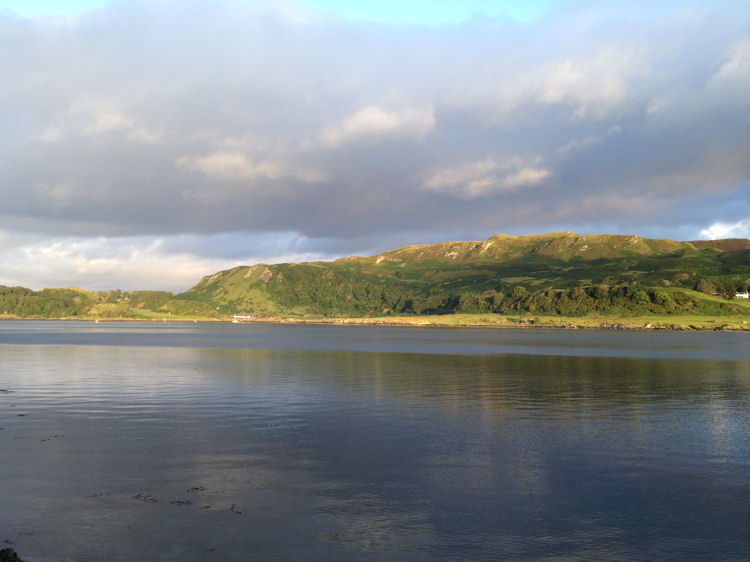 Early morning view from Gallenach across the sound to Kerrera