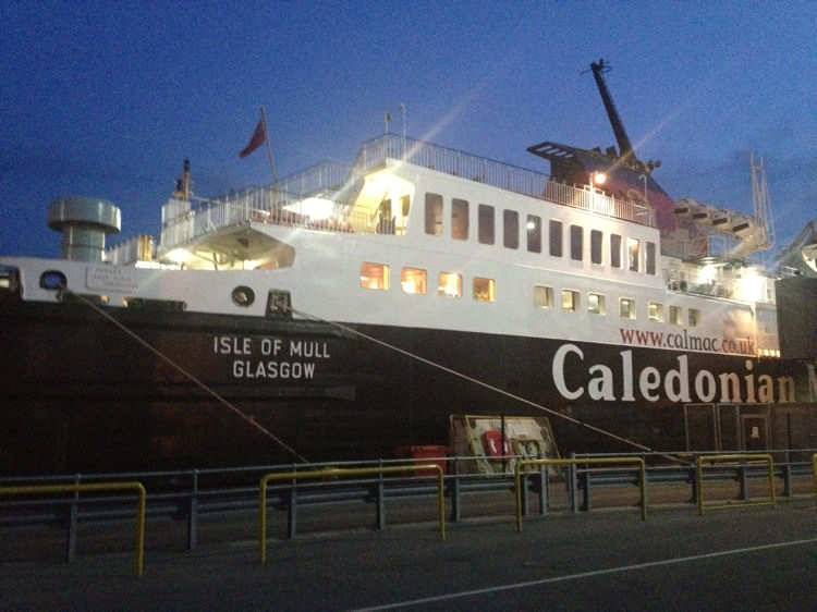 At the Ferry Terminal for 05:45 CalMac sailing to Tiree and Coll