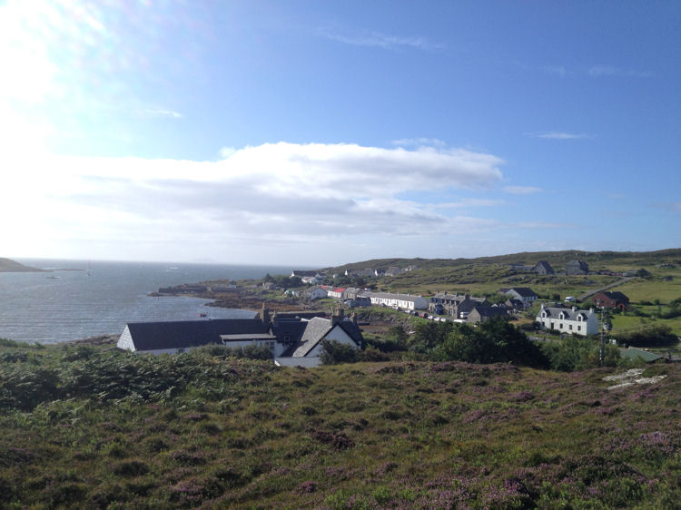 Arinagour, the main village on the Isle of Coll