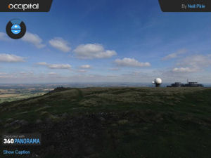 360° panorama from the summit of Titterstone Clee