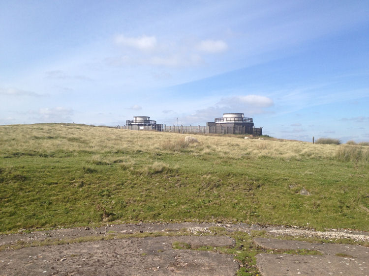 The decommissioned secondary radar buildings 44 years later