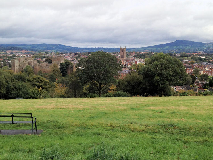 A picture postcard view of Ludlow