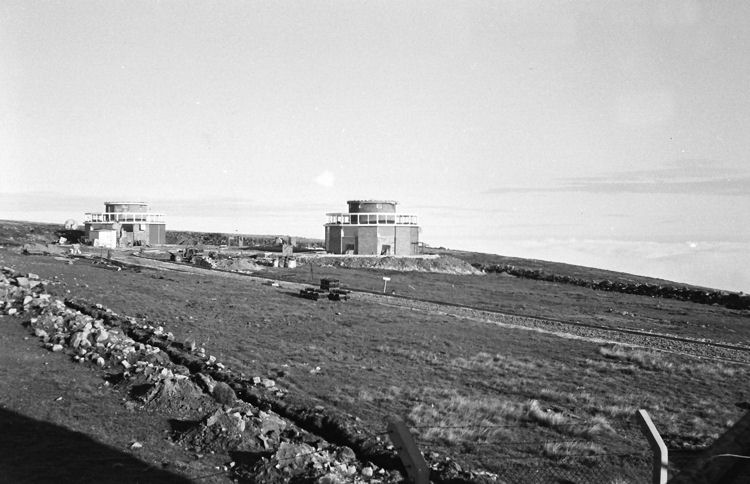 The construction of the secondary radar buildings in 1968