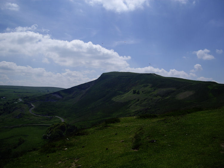 Mam Tor and paragliders