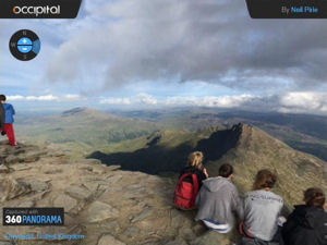 360° panorama of the Snowdon summit