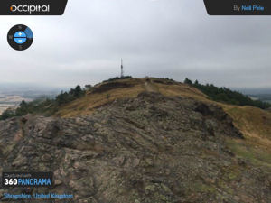 360° panorama near the Wrekin summit