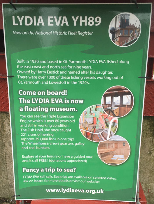 Poster for the Lydia Eva floating museum
