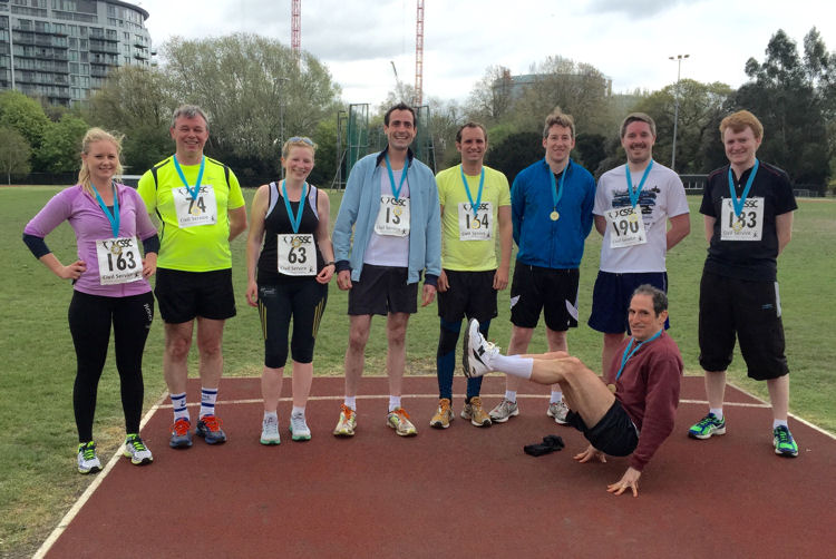 CSSC Capital Challenge 10k runners from the MHRA with their medals