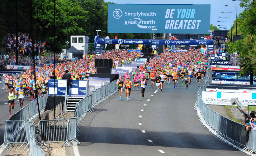 The start of the Great North Run