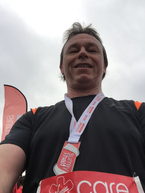 The Surrey Half Marathon medal